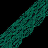 Bright Green Crochet Chenille Trim - 1.5"