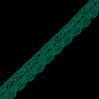 Bright Green Crochet Chenille Trim - 1.5"