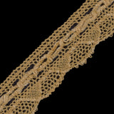 Yellow Crochet Chenille Trim - 1.5"