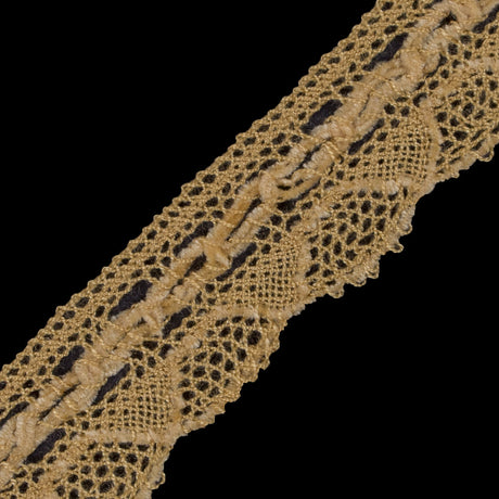 Yellow Crochet Chenille Trim - 1.5"