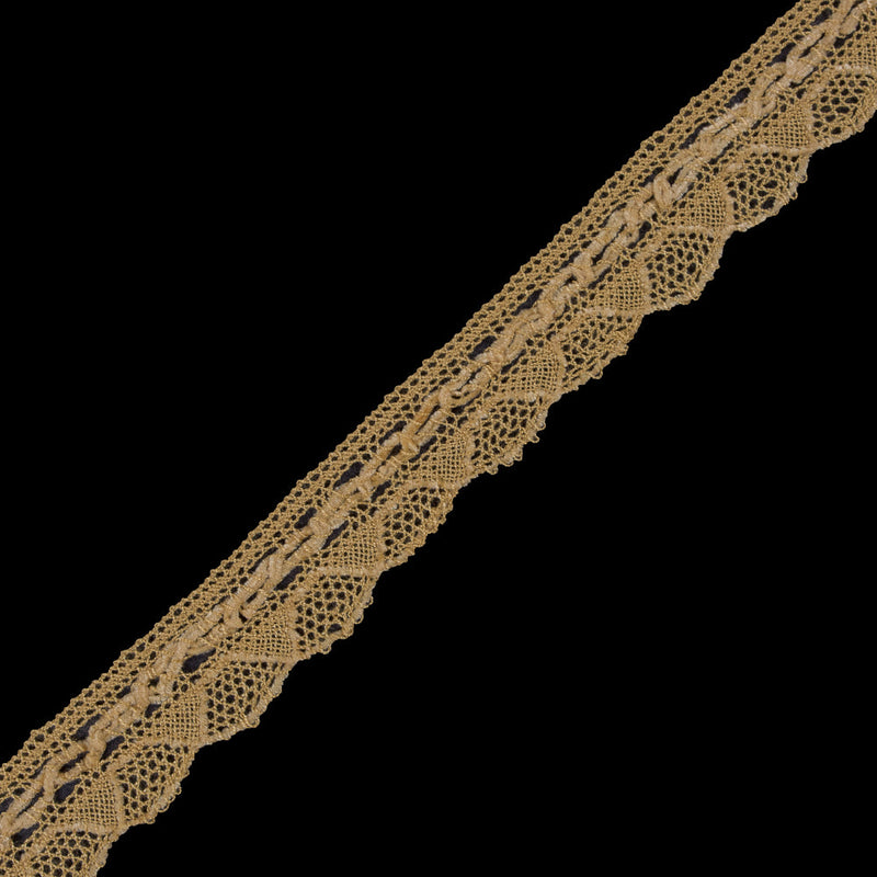Yellow Crochet Chenille Trim - 1.5"