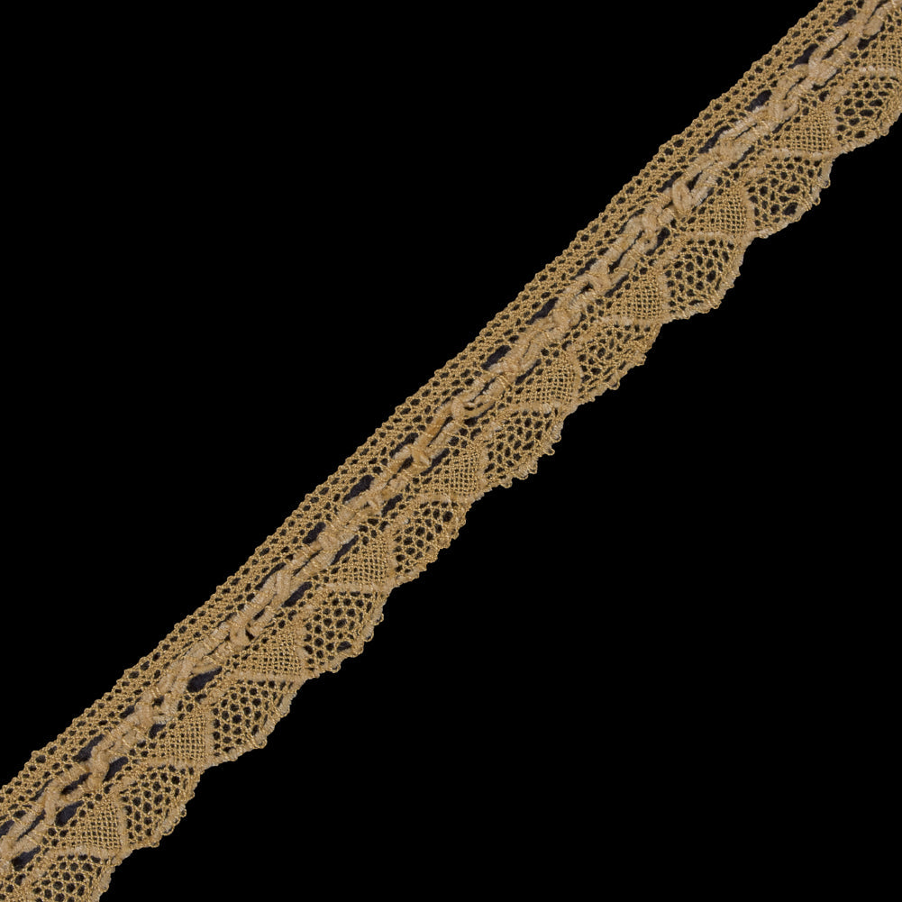 Yellow Crochet Chenille Trim - 1.5"