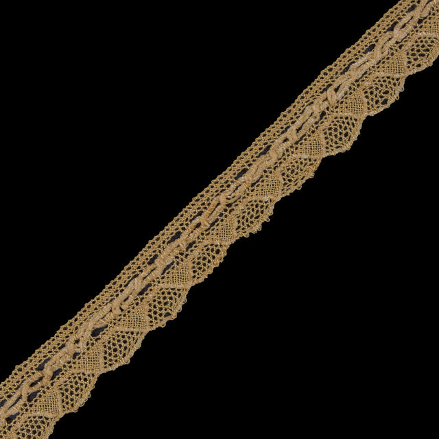 Yellow Crochet Chenille Trim - 1.5"