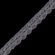 Silver Crochet Chenille Trim - 1.5"