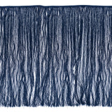 European Chainette Fringe Trim - 40" - Navy - Lindsay Collection