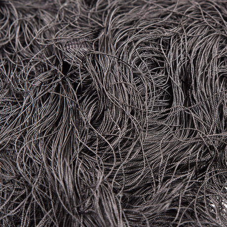 European Chainette Fringe Trim - 40" - Silver - Lindsay Collection