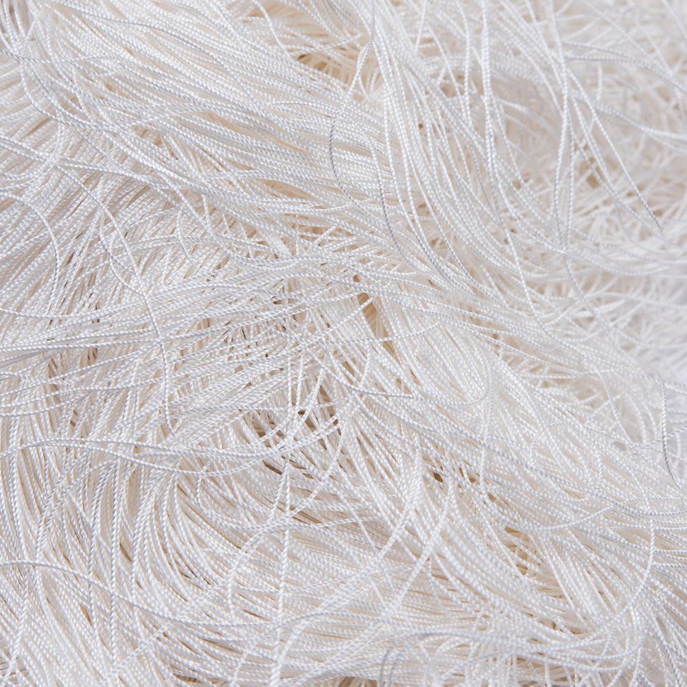 European Chainette Fringe Trim - 40" - Ecru - Lindsay Collection