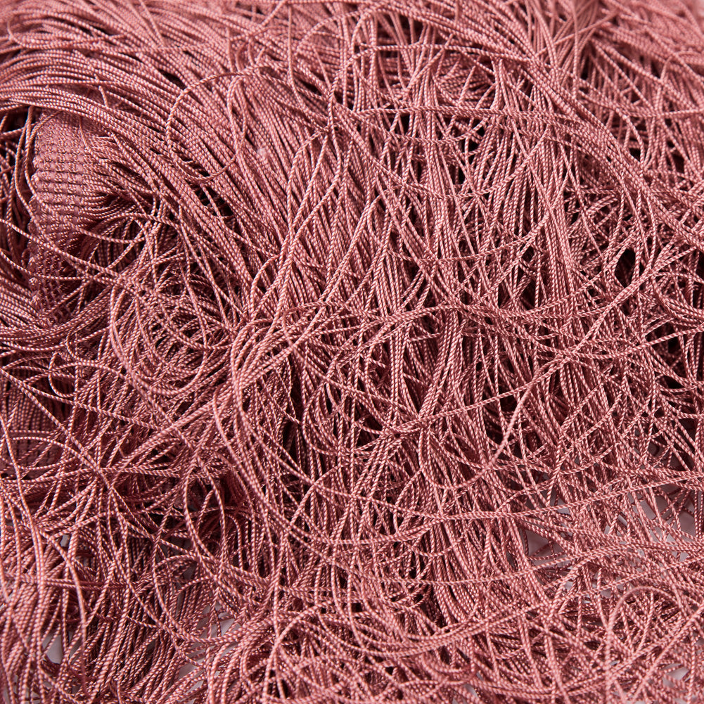 European Chainette Fringe Trim - 40" - Dusty Rose - Lindsay Collection