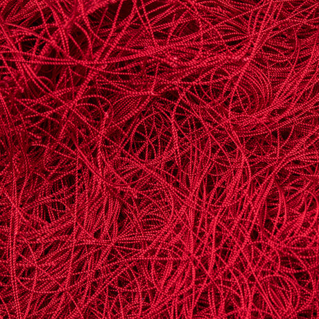 European Chainette Fringe Trim - 40" - Red - Lindsay Collection