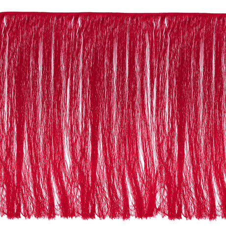 European Chainette Fringe Trim - 40" - Red - Lindsay Collection