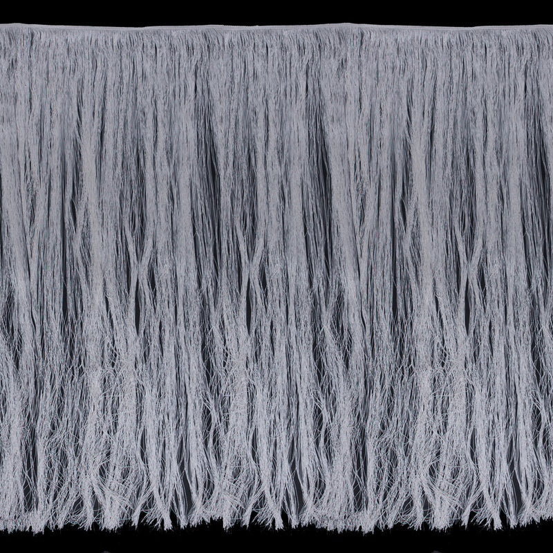 European Chainette Fringe Trim - 40" - Off White - Lindsay Collection