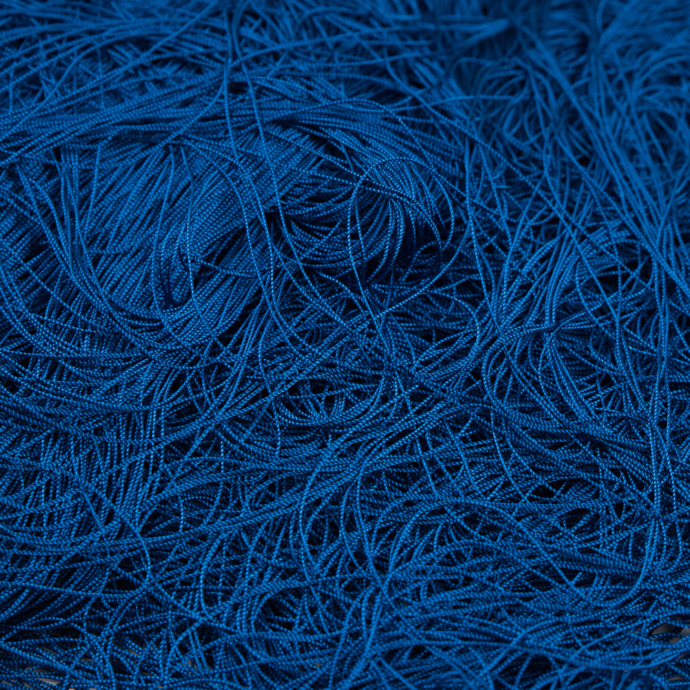 European Chainette Fringe Trim - 40" - Royal Blue - Lindsay Collection