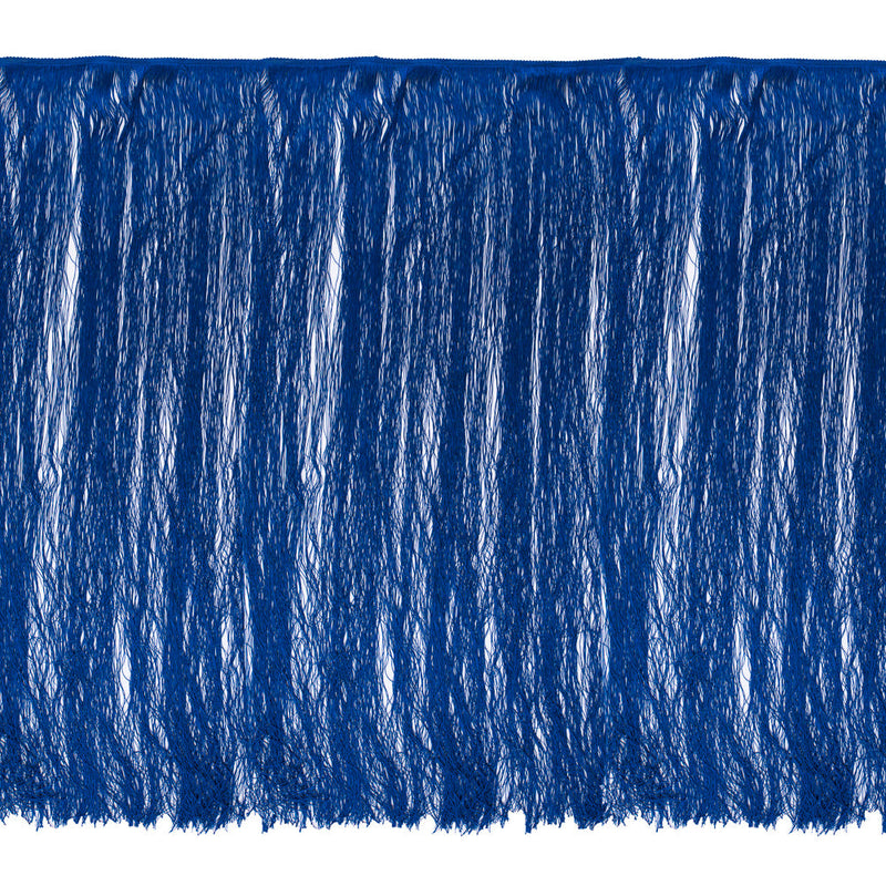 European Chainette Fringe Trim - 40" - Royal Blue - Lindsay Collection