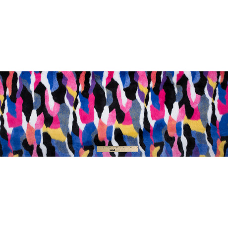 Vibrant Multicolored Faux Fur