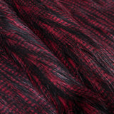 Black and Red Long Haired Faux Fur