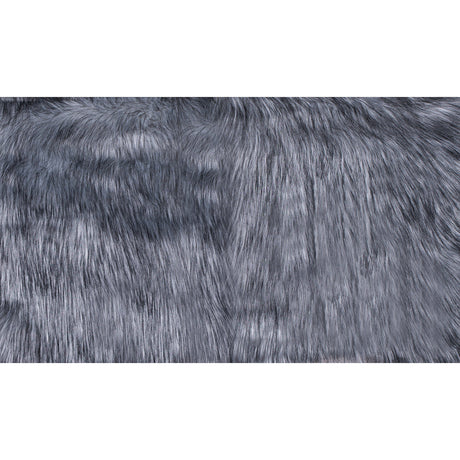 Black and White Long Haired Faux Fur