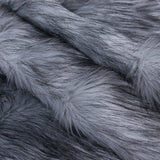 Black and White Long Haired Faux Fur