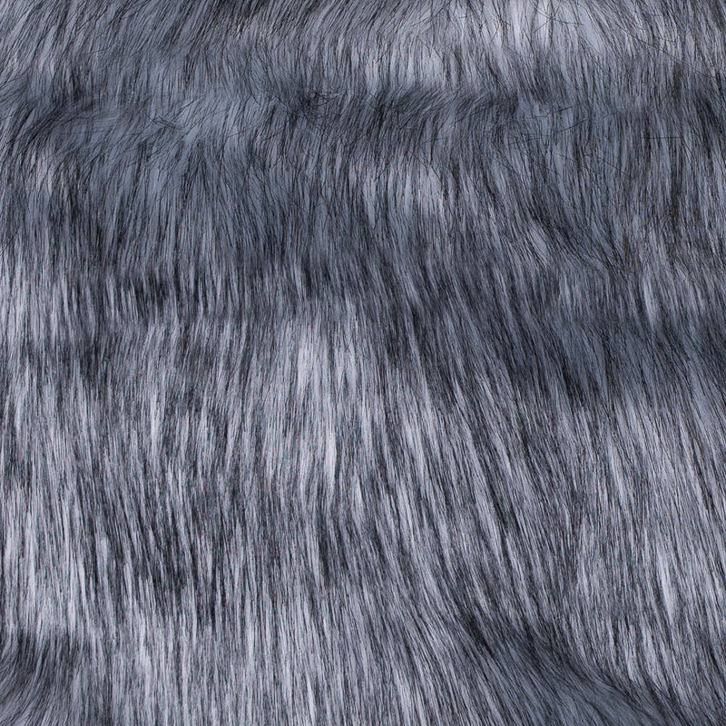 Black and White Long Haired Faux Fur