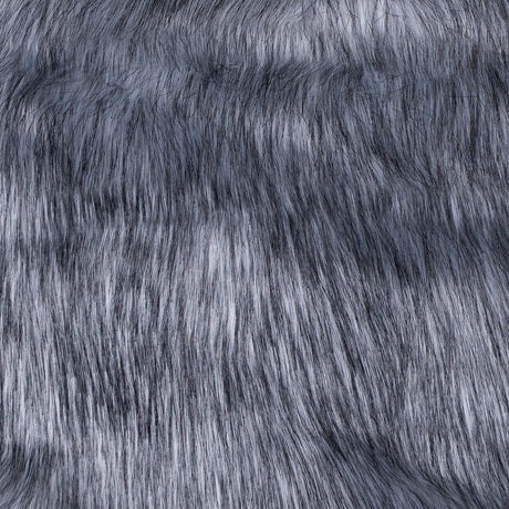 Black and White Long Haired Faux Fur