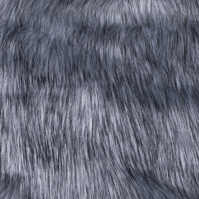 Black and White Long Haired Faux Fur