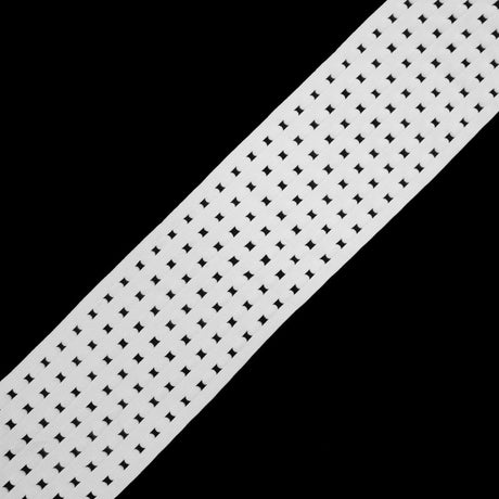 White Wide Elastic Trim - 3.75"