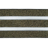 Italian Metallic Gold Elastic Trim with Sheer Stripes - 2"
