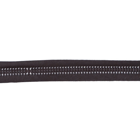 Brown Braided Faux Leather Trim - 1.25"