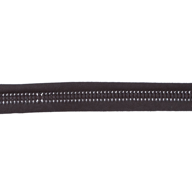 Brown Braided Faux Leather Trim - 1.25"