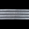 Foiled Silver Metallic Elastic Trim - 3.5"