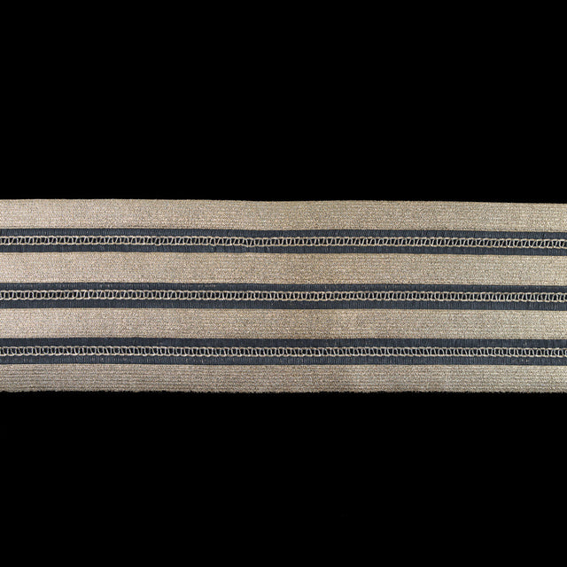 Foiled Gold Metallic Elastic Trim - 3.5"