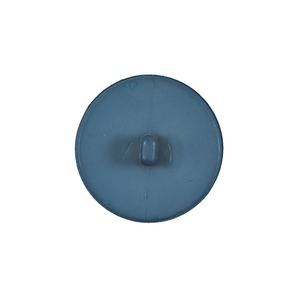 Italian Matte Colonial Blue Domed Plastic Button - 32L/20mm
