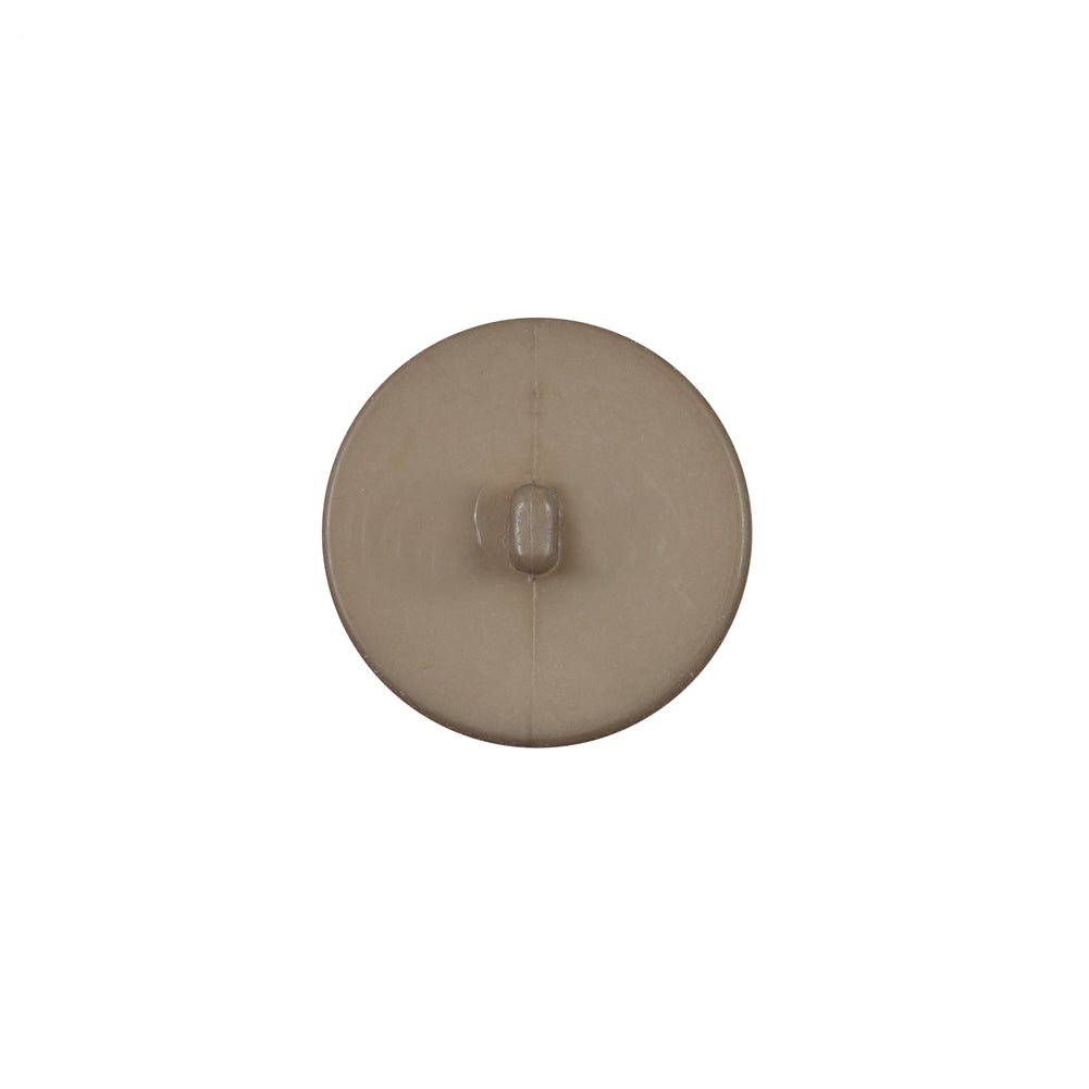 Italian Matte Tan Domed Plastic Button - 24L/15mm