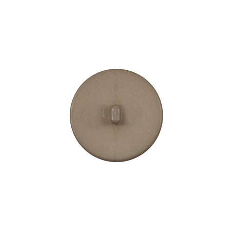 Italian Matte Tan Domed Plastic Button - 24L/15mm