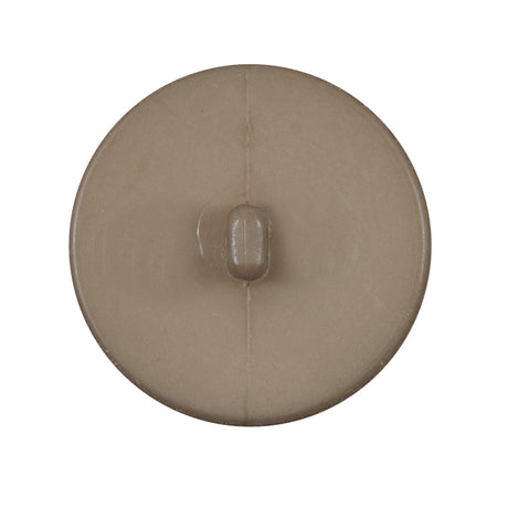 Italian Matte Tan Domed Plastic Button - 44L/28mm