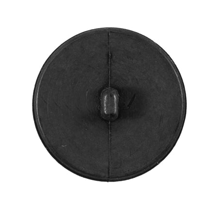 Italian Matte Black Domed Plastic Button - 44L/28mm
