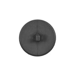 Italian Matte Charcoal Gray Domed Plastic Button - 32L/20mm