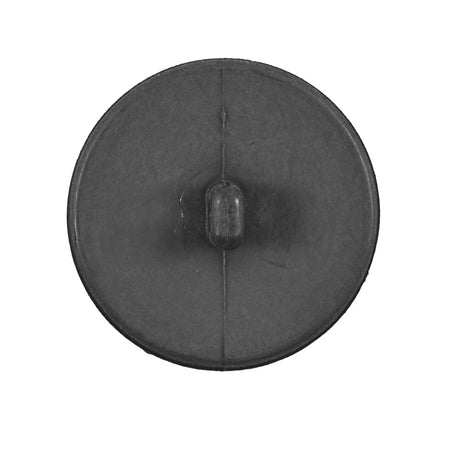Italian Matte Charcoal Gray Domed Plastic Button - 44L/28mm