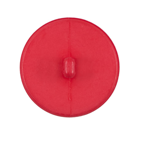 Italian Matte Flame Scarlet Domed Plastic Button - 44L/28mm