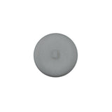 Italian Matte Light Gray Domed Plastic Button - 24L/15mm