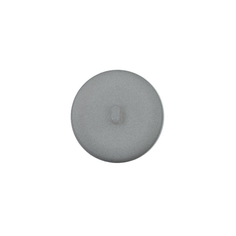 Italian Matte Light Gray Domed Plastic Button - 24L/15mm