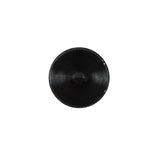 Italian Black and White Speckled Plastic Button - 24L/15mm