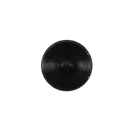 Italian Black and White Speckled Plastic Button - 24L/15mm