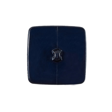 Italian Navy Square Plastic Button - 36L23MM