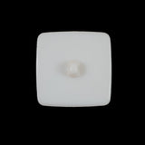 Italian Ivory Square Plastic Button - 36L/23mm