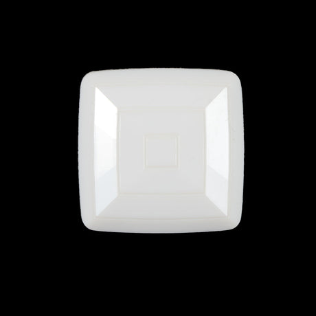 Italian Ivory Square Plastic Button - 36L/23mm