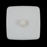 Italian Ivory Square Plastic Button - 48L/30.5mm