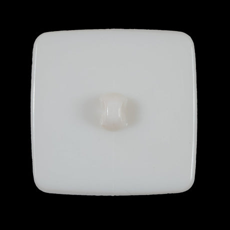 Italian Ivory Square Plastic Button - 48L/30.5mm