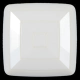 Italian Ivory Square Plastic Shank Back Button - 64L/40.5mm