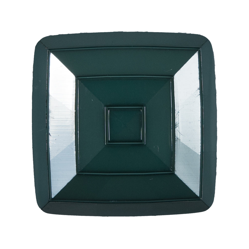 Italian Sycamore Green Square Plastic Button - 48L/30.5mm