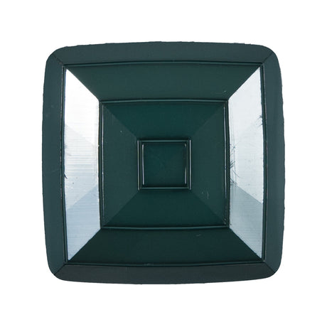 Italian Sycamore Green Square Plastic Button - 48L/30.5mm